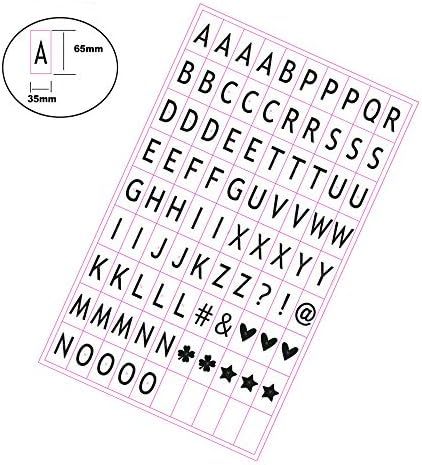 Letter Symbol Set 225 pcs for A4 Lightbox 2