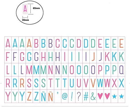 Letter Symbol Set 225 pcs for A4 Lightbox 3