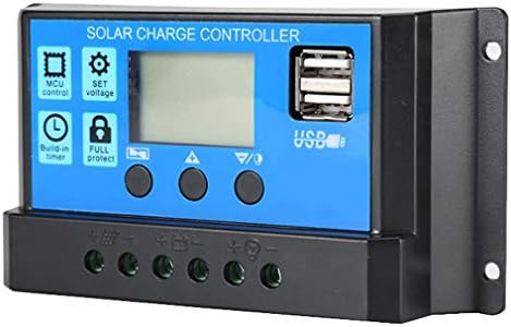 Solar Charge Controller 30A 12V/24V PWM with Dual USB Port and LCD Display 2