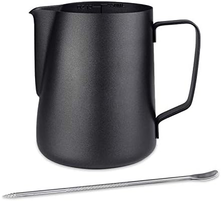 350ml Milk Frothing Jug Coffee Pitcher & Measurement Latte Art Pen 2