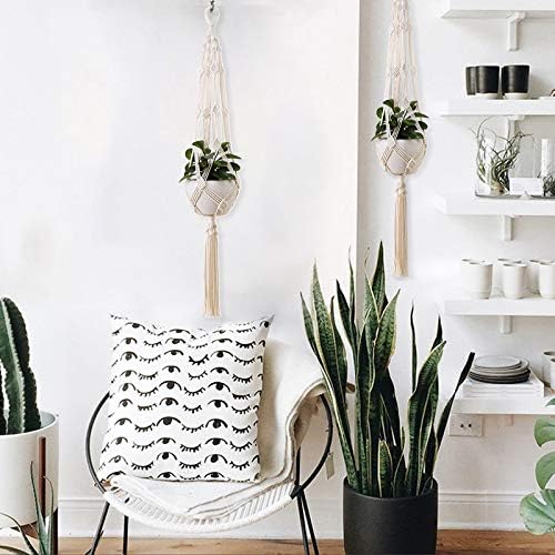 2-pack 105cm Macrame Plant Hanger Cotton Rope 3
