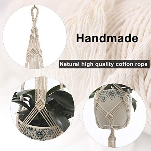 2-pack 105cm Macrame Plant Hanger Cotton Rope 5