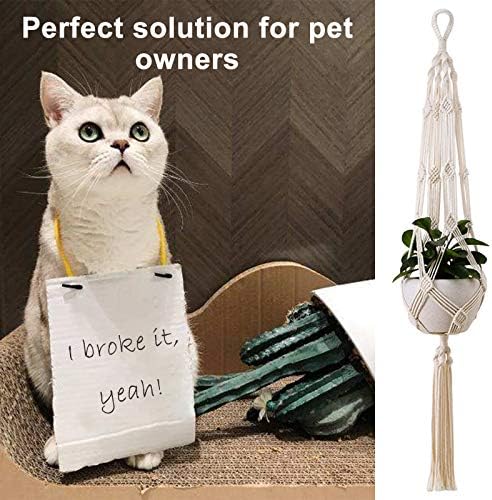2-pack 105cm Macrame Plant Hanger Cotton Rope 6