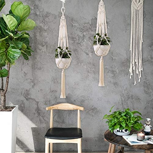 2-pack 105cm Macrame Plant Hanger Cotton Rope 7