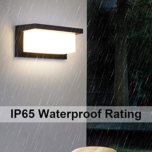 18W LED Outdoor Wall Light with Motion Sensor 3000K IP65 4