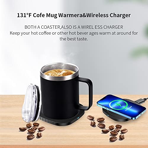 Mug Warmer 300ml USB QI 55°C with 304 Stainless Steel 6