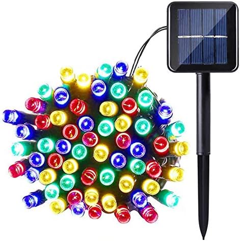 5M 50 LED Solar String Lights Multicolour Waterproof 8 Modes for Garden Patio 2