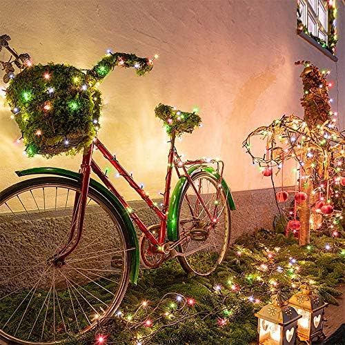 5M 50 LED Solar String Lights Multicolour Waterproof 8 Modes for Garden Patio 4