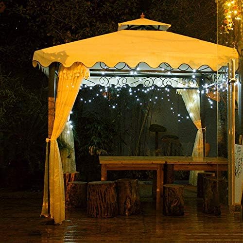 12M 100 LED Solar String Lights Cool White Waterproof 8 Modes for Garden Patio 3