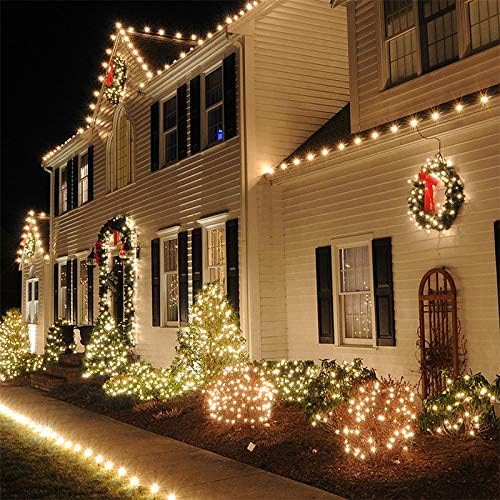 20M 200 LED Solar String Lights Warm White Waterproof 8 Modes for Garden Patio 3