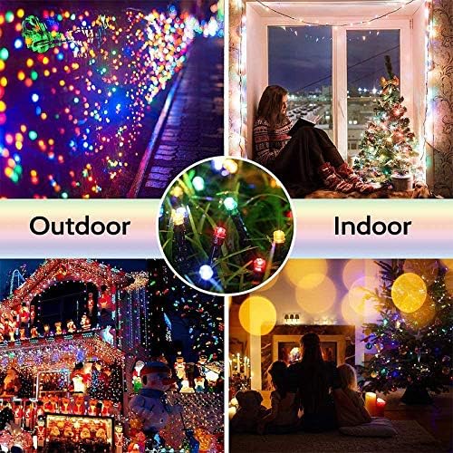 20M 200 LED Solar String Lights Multicolour Waterproof 8 Modes for Garden Patio 5