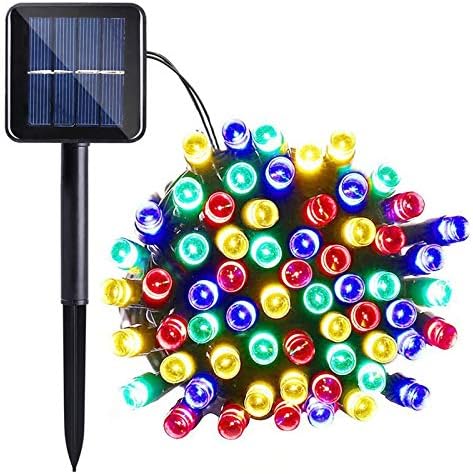 12M 100 LED Solar String Lights Multicolour Waterproof 8 Modes for Garden Patio 2
