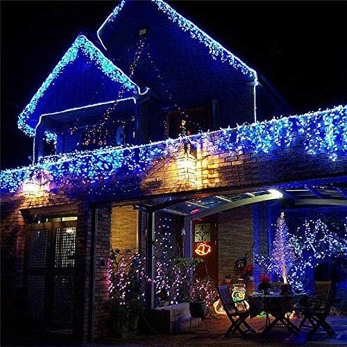 20M 200 LED Solar String Lights Blue Waterproof 8 Modes for Garden Patio 2