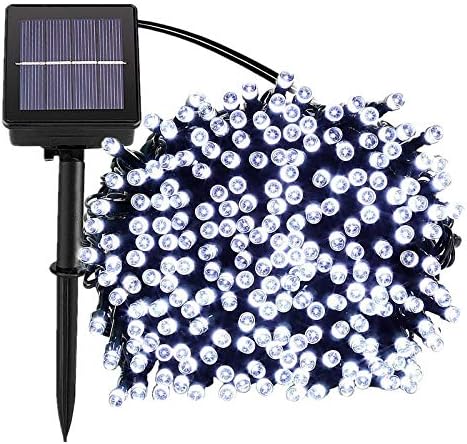 30M 300 LED Solar String Lights Cool White Waterproof 8 Modes for Garden Patio 2