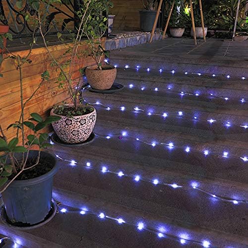 10M 100 LED Solar Rope Lights, White, Waterproof, 8 Modes 3