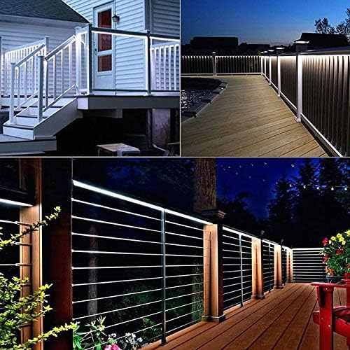 10M 100 LED Solar Rope Lights, White, Waterproof, 8 Modes 5