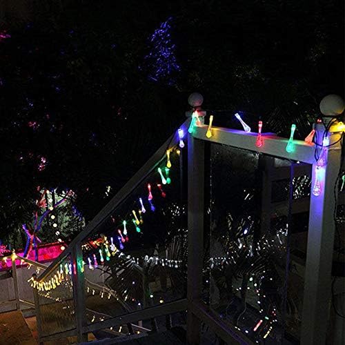 30 LED Solar String Lights Water Drop, Multicolor 4