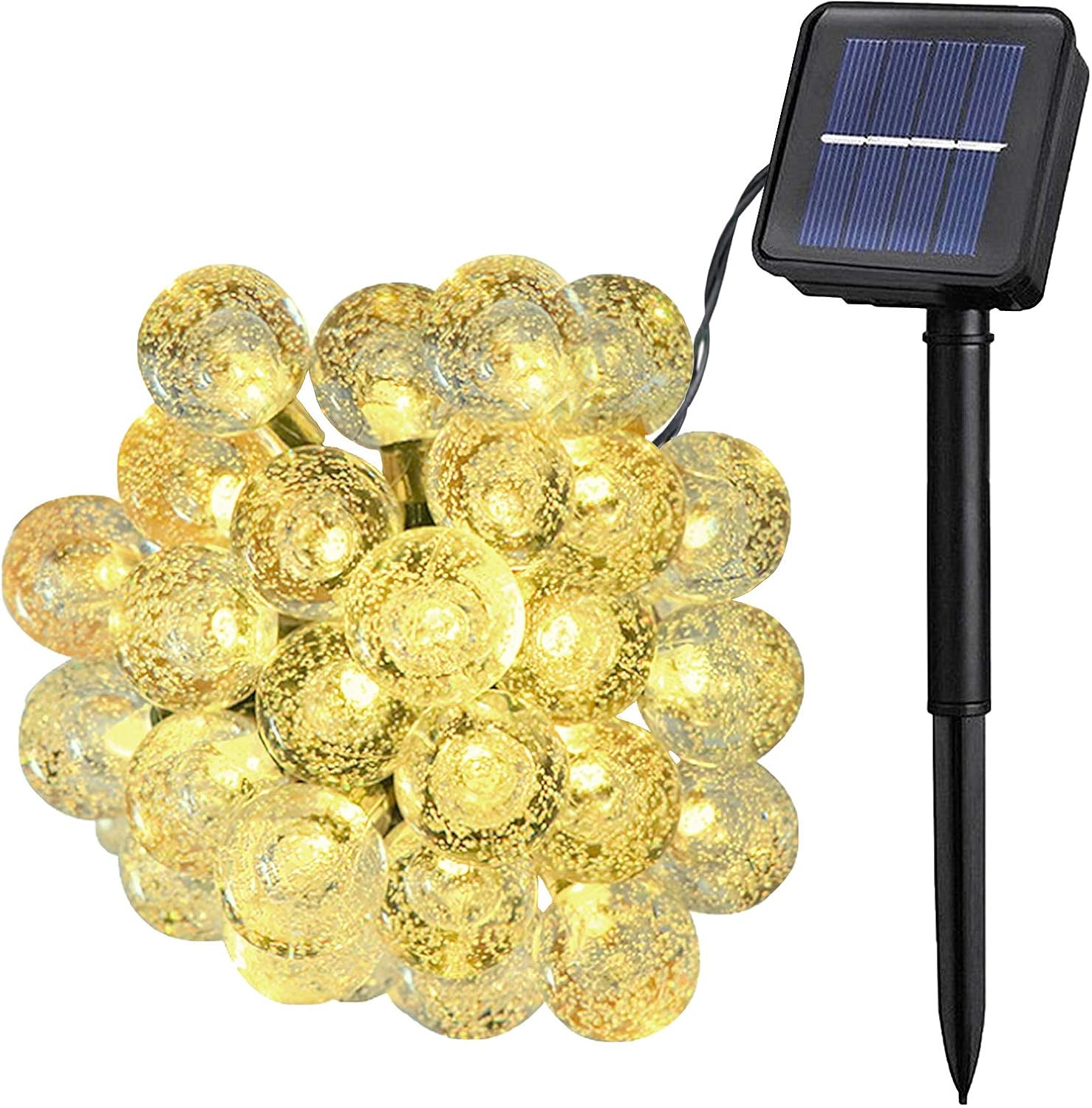 30 LED Solar String Lights Balls, Warm White