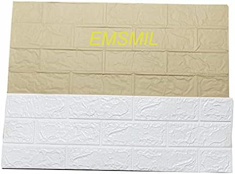 10 Pack 3D Wall Panels 70x77cm Foam Faux Brick Effect, Peel and Stick, Self-Adhesive, Waterproof, 5.4m² 7