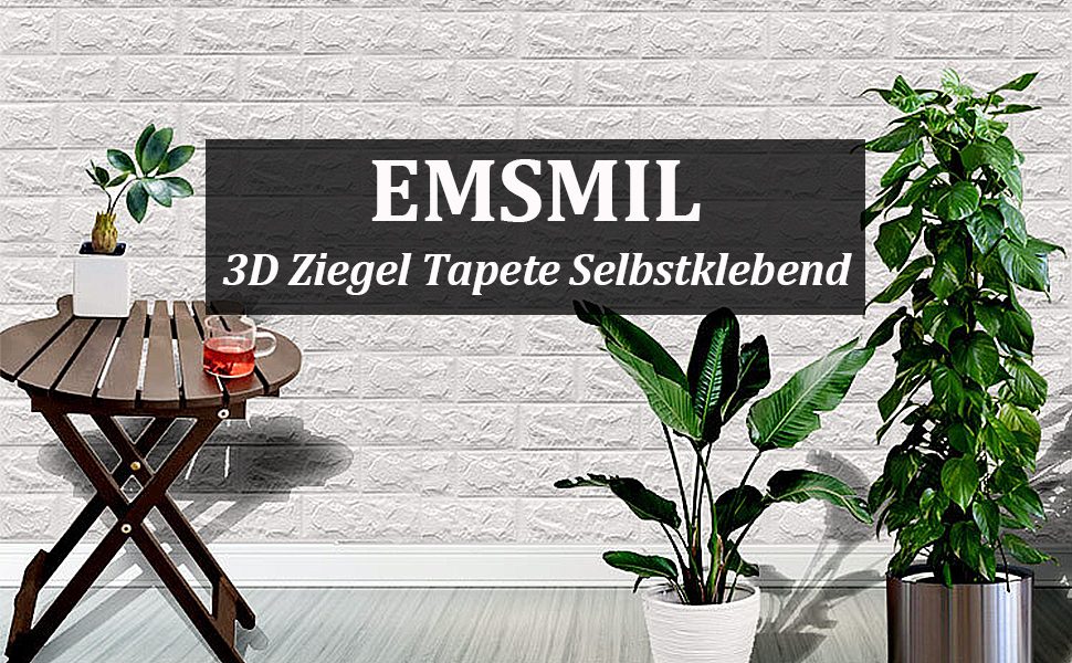 10 Pack 3D Wall Panels 70x77cm Foam Faux Brick Effect, Peel and Stick, Self-Adhesive, Waterproof, 5.4m²