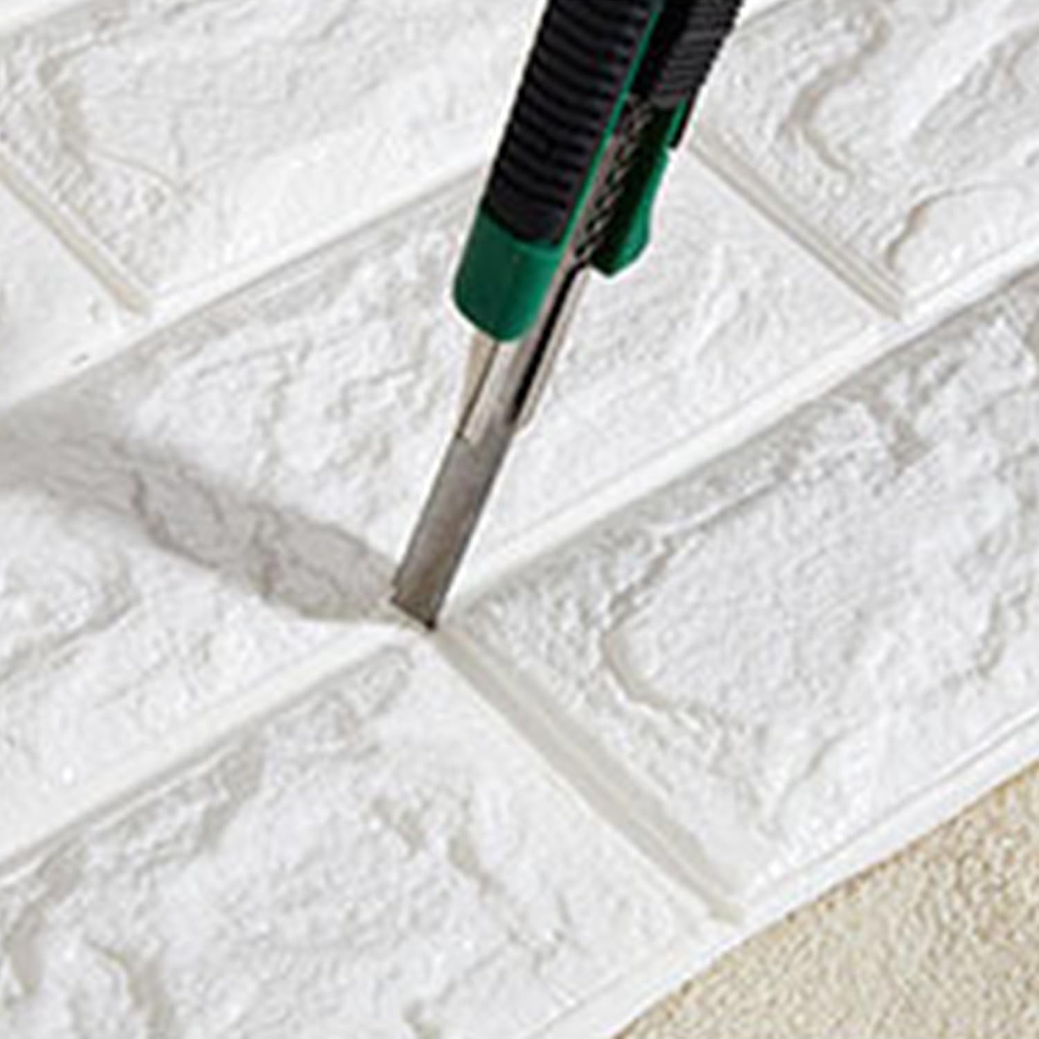 10 Pack 3D Wall Panels 70x77cm Foam Faux Brick Effect, Peel and Stick, Self-Adhesive, Waterproof, 5.4m²