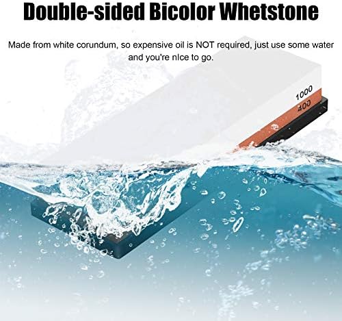 Whetstone 2-in-1 Grit 400/1000 with Silicone Holder 4