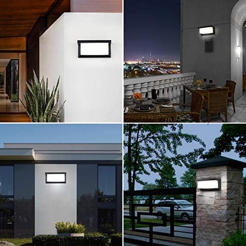 18W LED Outdoor Wall Light with Motion Sensor 6000K 6