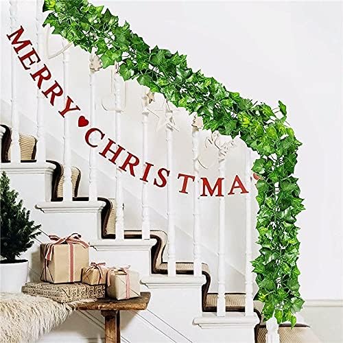 12pcs x 2m Artificial Ivy Plants Garland with 20pcs Cable Ties 6