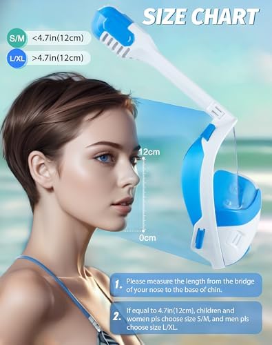 Diving Mask Snorkel Full Mask 180° with Camera Mount 3