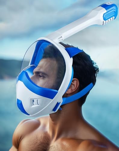 Diving Mask Snorkel Full Mask 180° with Camera Mount 6
