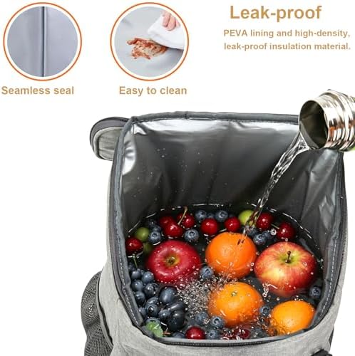 25L Waterproof Insulated Backpack Leakproof Lightweight Cooler Bag 5