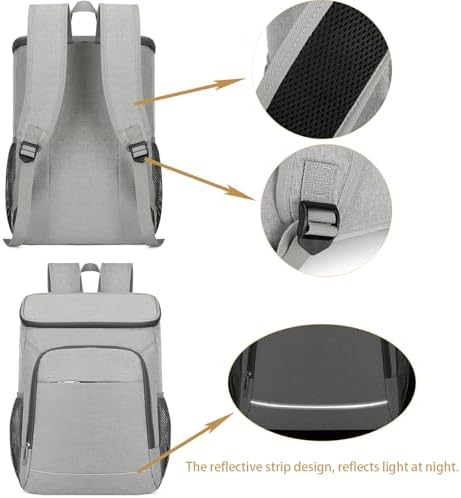 25L Waterproof Insulated Backpack Leakproof Lightweight Cooler Bag 6