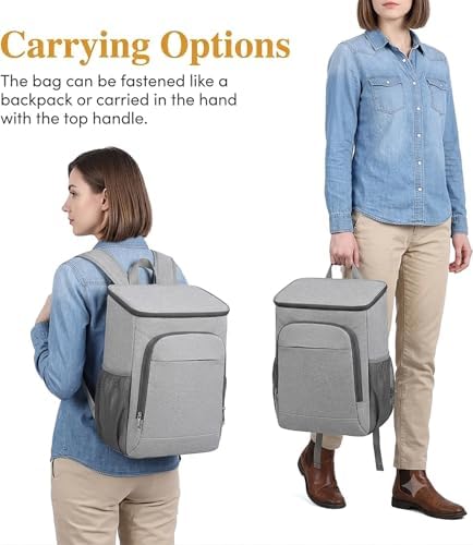 25L Waterproof Insulated Backpack Leakproof Lightweight Cooler Bag 7