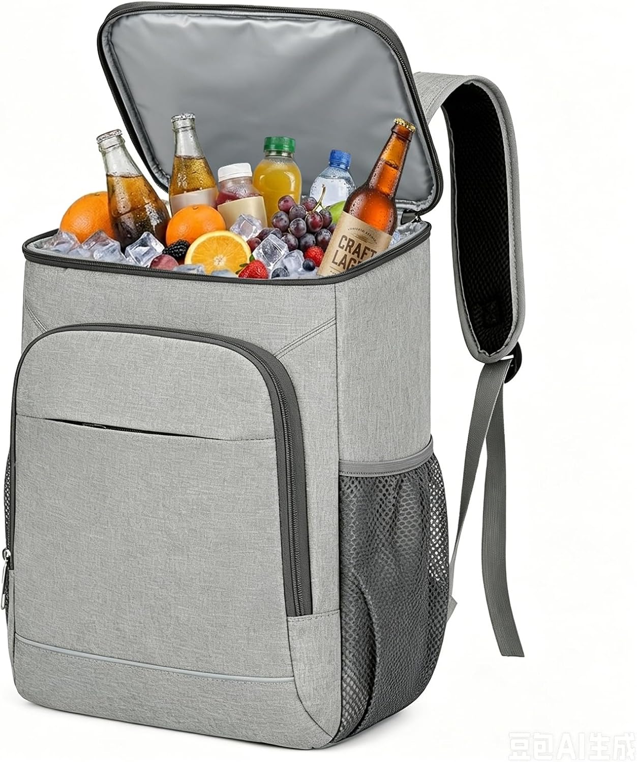 25L Waterproof Insulated Backpack Leakproof Lightweight Cooler Bag 8